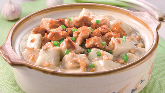 鹹魚雞粒豆腐煲  中菜 + 西式美食
