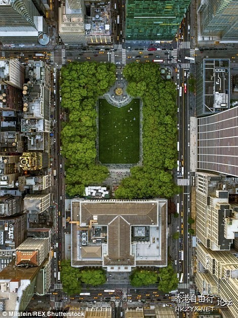 高空航拍美国纽约美景  貼上 精華分享