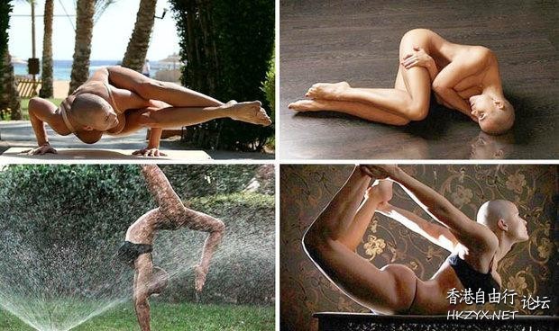 裸體瑜伽性感中精華  瑜伽美体图片